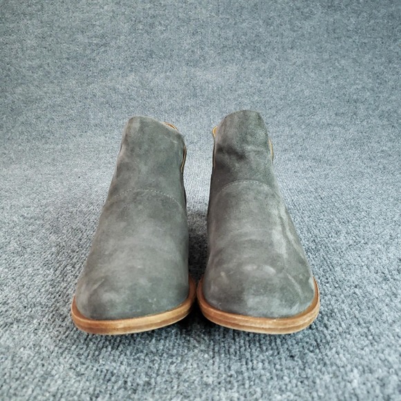 Kork-Ease Boots Womens Size 8.5 Gray Suede Leather Ankle Booties Zipper - Picture 2 of 14